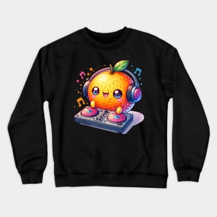 Cute Orange Dj Crewneck Sweatshirt